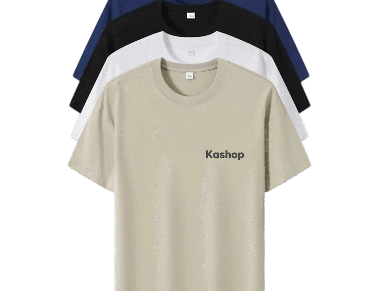 ბამბის მაისურები სხვადასხვა ფერში