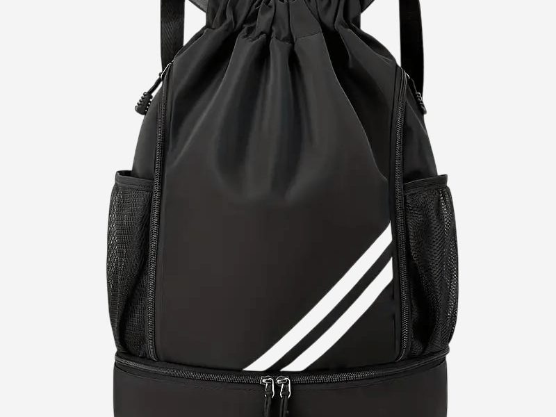 სპორტული ზურგჩანთა ქვედა განყოფილებით